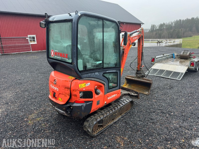 2013 Kubota KX019-4 minigraver m/ Ifor Williams GX maskinhenger - Mini bager: slika 5 2013 Kubota KX019-4 minigraver m/ Ifor Williams GX maskinhenger - Mini bager: slika 5