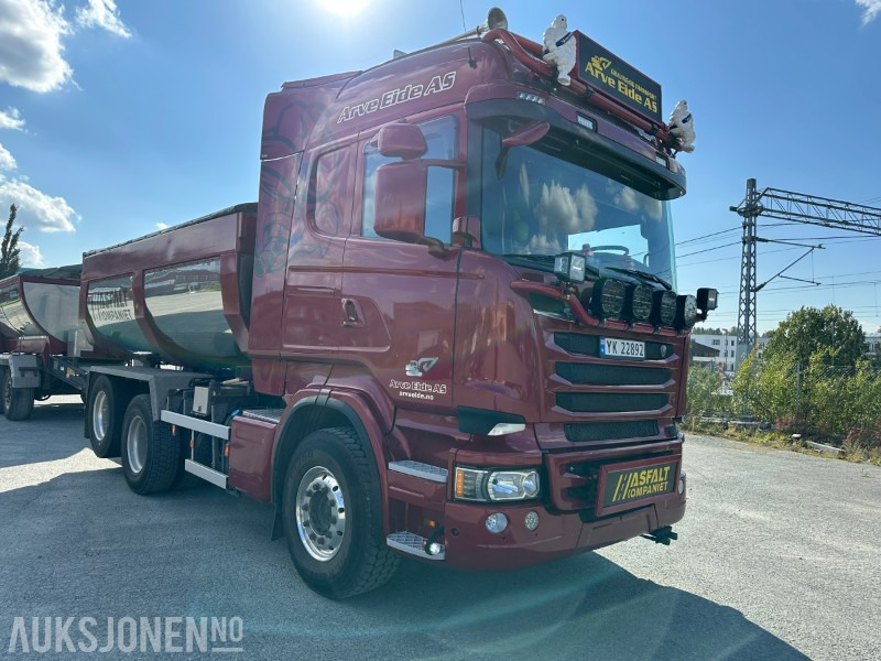 2013 Scania Scania R500 tippbil med asfaltbalje og tilhenger - Istovarivač: slika 2 2013 Scania Scania R500 tippbil med asfaltbalje og tilhenger - Istovarivač: slika 2