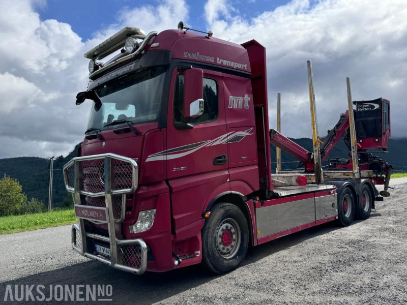 2014 Mercedes-Benz Actros 2663 - 6x4 - Tømmerbil med Palfinger Epsilon Tømmerkran med hytte - Navreduksjon - Šticar, Kamion sa dizalicom: slika 1 2014 Mercedes-Benz Actros 2663 - 6x4 - Tømmerbil med Palfinger Epsilon Tømmerkran med hytte - Navreduksjon - Šticar, Kamion sa dizalicom: slika 1