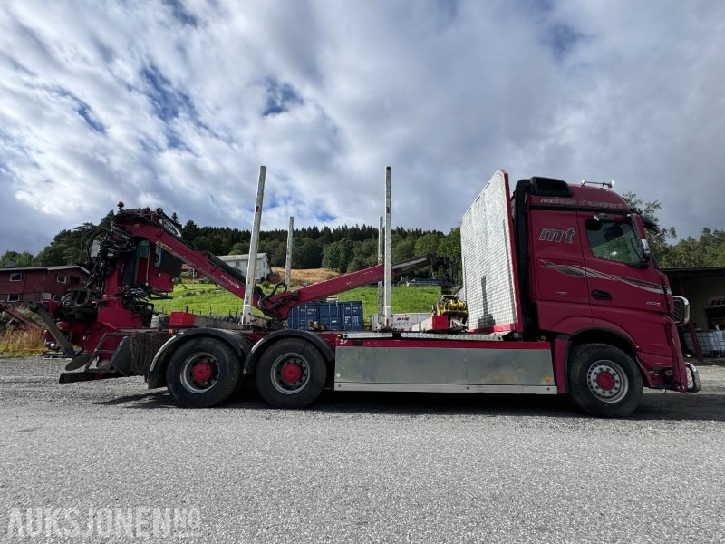 Šticar, Kamion sa dizalicom 2014 Mercedes-Benz Actros 2663 - 6x4 - Tømmerbil med Palfinger Epsilon Tømmerkran med hytte - Navreduksjon: slika 7
