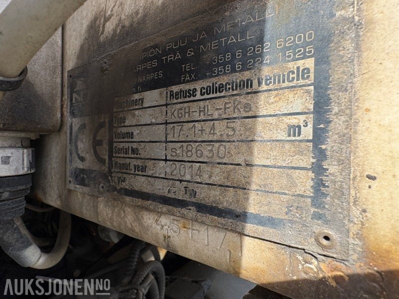 2014 Volvo FM 420 renovasjonsbil med 2-kammers løsning - Kamion za smeće: slika 5 2014 Volvo FM 420 renovasjonsbil med 2-kammers løsning - Kamion za smeće: slika 5