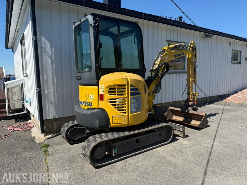2016 Komatsu PC26MR minigraver m/2 skuffer. - Mini bager: slika 4 2016 Komatsu PC26MR minigraver m/2 skuffer. - Mini bager: slika 4