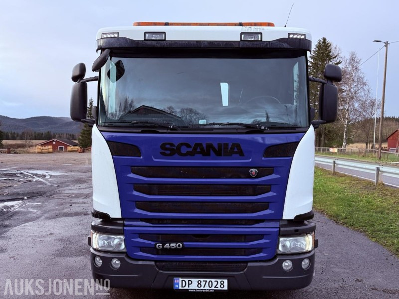 2016 Scania G450 EURO 6 444933 km m/ Krokflak med Hiab 140 AW kran - Kamion sa hidrauličnom kukom: slika 2 2016 Scania G450 EURO 6 444933 km m/ Krokflak med Hiab 140 AW kran - Kamion sa hidrauličnom kukom: slika 2