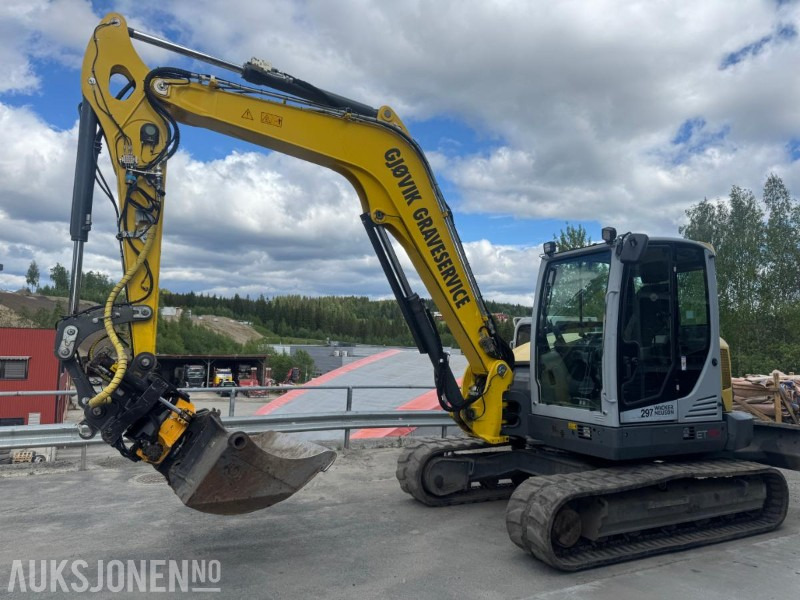 2016 Wacker Neuson ET 90 GRAVEMASKIN MED ROTOTILT, SENTRALSMØRING OG 3 SKUFFER - Bager: slika 2 2016 Wacker Neuson ET 90 GRAVEMASKIN MED ROTOTILT, SENTRALSMØRING OG 3 SKUFFER - Bager: slika 2