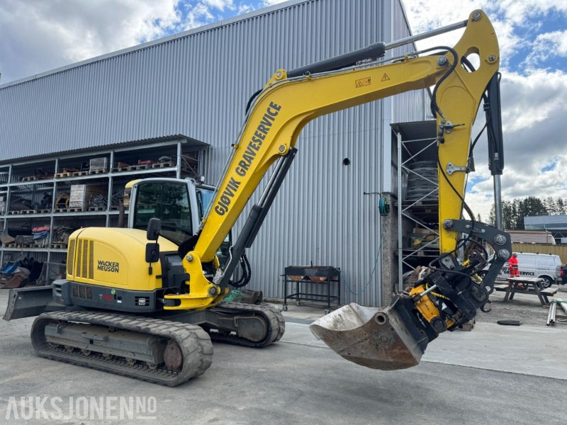 2016 Wacker Neuson ET 90 GRAVEMASKIN MED ROTOTILT, SENTRALSMØRING OG 3 SKUFFER - Bager: slika 5 2016 Wacker Neuson ET 90 GRAVEMASKIN MED ROTOTILT, SENTRALSMØRING OG 3 SKUFFER - Bager: slika 5