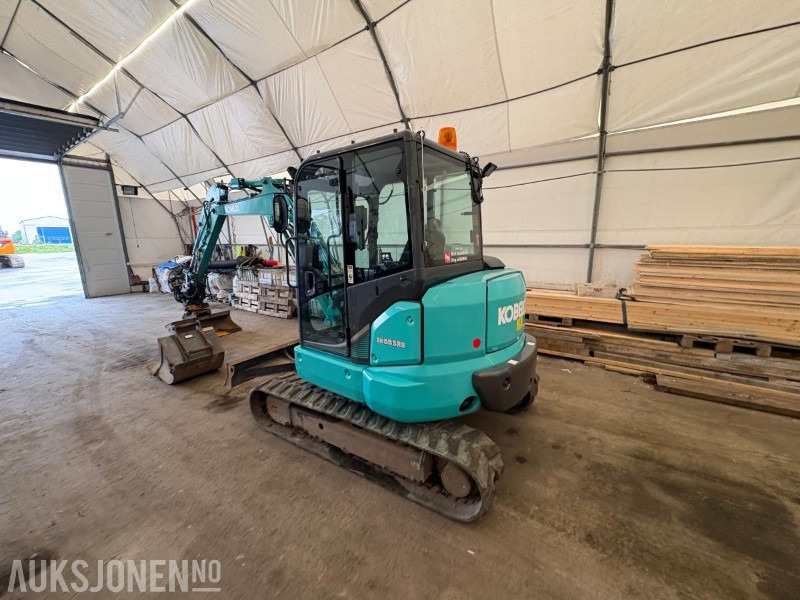 2018 Kobelco SK55SRX-6 - 2 skuffer - tiltrotator - sertifisert til 10/25 - 3 663 motortimer - Bager: slika 4 2018 Kobelco SK55SRX-6 - 2 skuffer - tiltrotator - sertifisert til 10/25 - 3 663 motortimer - Bager: slika 4