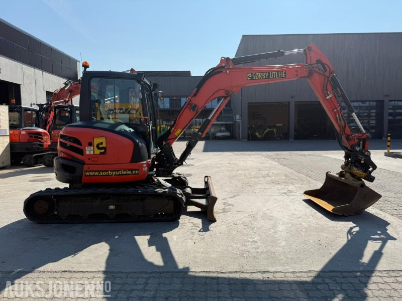 2018 Kubota U55-4 BELTEGRAVER ENGCON TILTROTATOR 2 SKUFFER SERVICEHISTORIKK SENTRALSMØRING - Bager: slika 4 2018 Kubota U55-4 BELTEGRAVER ENGCON TILTROTATOR 2 SKUFFER SERVICEHISTORIKK SENTRALSMØRING - Bager: slika 4