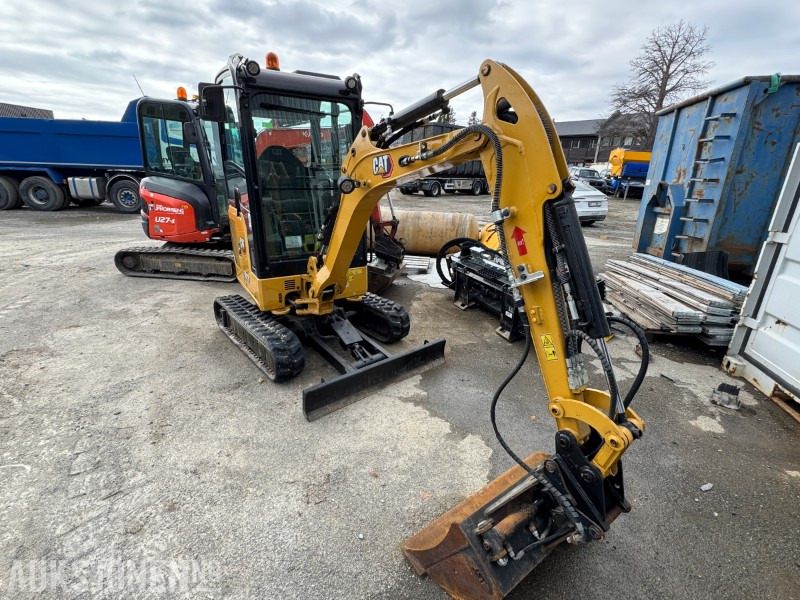 2020 Cat 301.8 Minigraver - 1050T - Hyd. Skuffe - Skjær - Mini bager: slika 3 2020 Cat 301.8 Minigraver - 1050T - Hyd. Skuffe - Skjær - Mini bager: slika 3