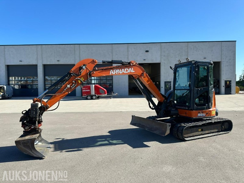 2021 Hitachi ZX55U-6 CLR gravemaskin / rotortilt / Pigghammer / 3 skuffer / 2298 timer - Bager: slika 1 2021 Hitachi ZX55U-6 CLR gravemaskin / rotortilt / Pigghammer / 3 skuffer / 2298 timer - Bager: slika 1