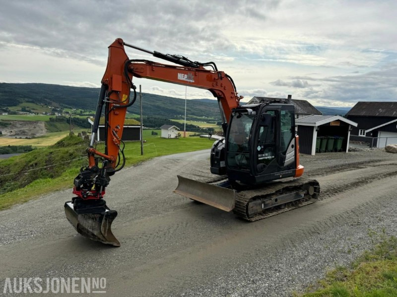 2021 Hitachi ZX85US-6 Beltegraver med Rototilt R3 - Bager: slika 1 2021 Hitachi ZX85US-6 Beltegraver med Rototilt R3 - Bager: slika 1
