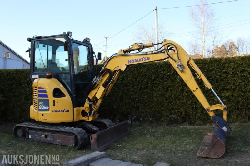 2021 Komatsu PC26MR minigraver m/3 skuffer. - Mini bager: slika 2 2021 Komatsu PC26MR minigraver m/3 skuffer. - Mini bager: slika 2