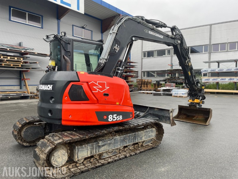 2022 Eurocomach 85SB. Engcon tilt, sentralsmøring, to skuffer, - Bager: slika 3 2022 Eurocomach 85SB. Engcon tilt, sentralsmøring, to skuffer, - Bager: slika 3