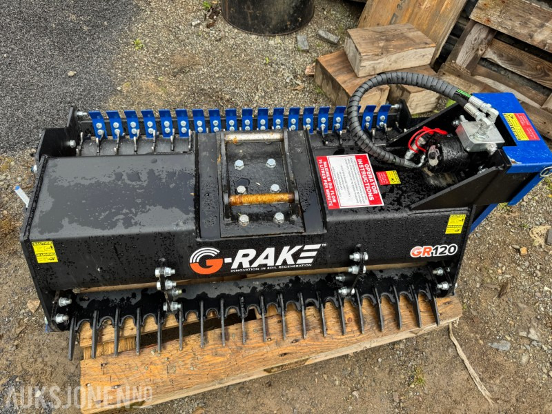 2024 G-rake GR120 hydraulisk rive S30 og S50 feste - Dodatak za Građevinska mašina: slika 1 2024 G-rake GR120 hydraulisk rive S30 og S50 feste - Dodatak za Građevinska mašina: slika 1