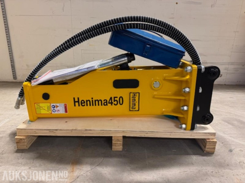 NY HENIMA 450 PIGGHAMMER TIL 1,2-3 TONNS GRAVEMASKIN S30 M/GARANTI - Hidraulični čekić za Građevinska mašina: slika 1 NY HENIMA 450 PIGGHAMMER TIL 1,2-3 TONNS GRAVEMASKIN S30 M/GARANTI - Hidraulični čekić za Građevinska mašina: slika 1