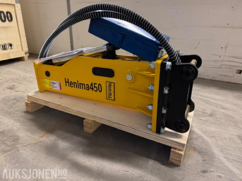 NY HENIMA 450 PIGGHAMMER TIL 1,2-3 TONNS GRAVEMASKIN S30 M/GARANTI - Hidraulični čekić za Građevinska mašina: slika 2 NY HENIMA 450 PIGGHAMMER TIL 1,2-3 TONNS GRAVEMASKIN S30 M/GARANTI - Hidraulični čekić za Građevinska mašina: slika 2
