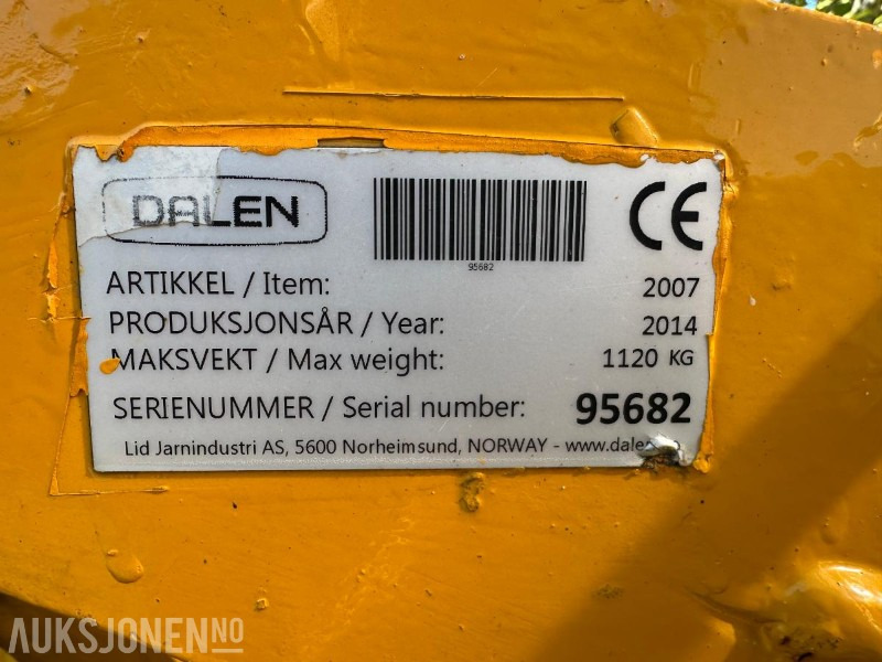 2014 DALEN 2007 - SNØFRES TIL TRAKTOR - Poljoprivredna mašina: slika 2 2014 DALEN 2007 - SNØFRES TIL TRAKTOR - Poljoprivredna mašina: slika 2