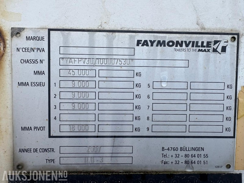 2007 Faymonville element tralle - Prikolica: slika 3 2007 Faymonville element tralle - Prikolica: slika 3