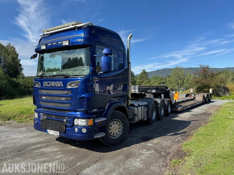 2013 Scania R-serie 8x4 trekkvogn med maskinhenger - Tegljač: slika 1 2013 Scania R-serie 8x4 trekkvogn med maskinhenger - Tegljač: slika 1