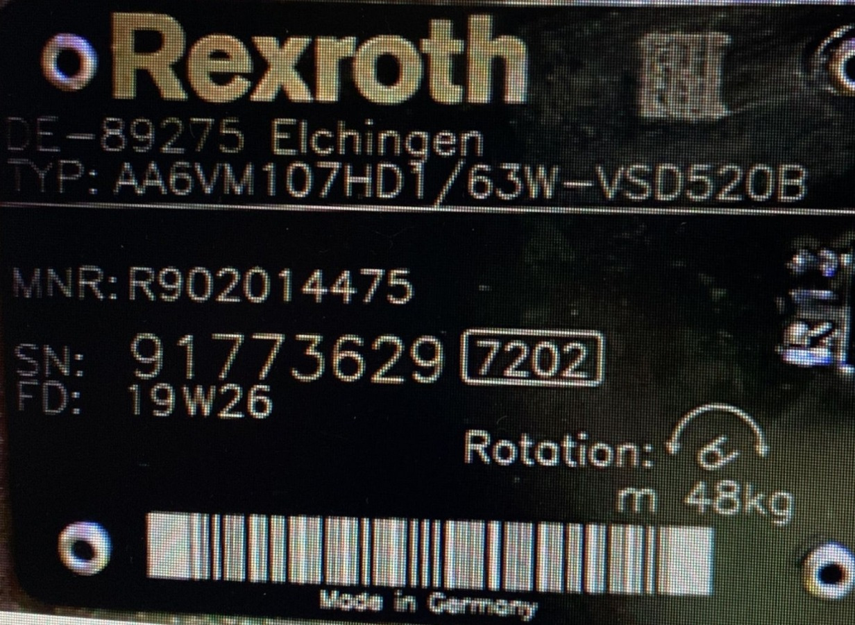 REXROTH A6VM107HD2/63W-VZB010F00B R902207840 - Hidraulični motor za Veliki kamon za bušenje: slika 5 REXROTH A6VM107HD2/63W-VZB010F00B R902207840 - Hidraulični motor za Veliki kamon za bušenje: slika 5