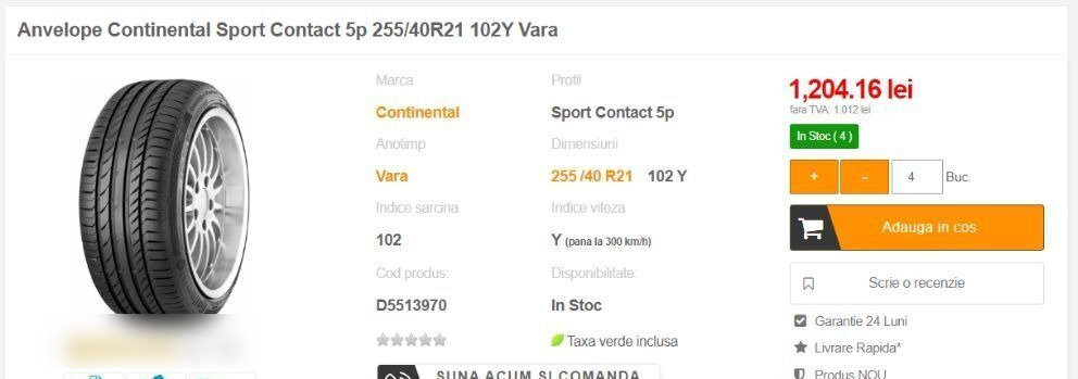 Anvelope Continental NOI ContisportContact 255 / 40 ZR 21 - Guma za Automobil: slika 3 Anvelope Continental NOI ContisportContact 255 / 40 ZR 21 - Guma za Automobil: slika 3