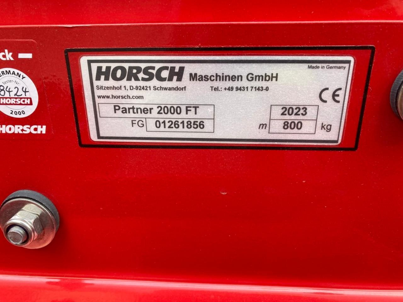 Horsch PARTNER 2000 - Rasipač veštačkog đubriva: slika 4 Horsch PARTNER 2000 - Rasipač veštačkog đubriva: slika 4