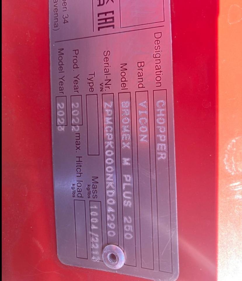 Vicon BROMEX MP 250 AKTION - Tarup: slika 5 Vicon BROMEX MP 250 AKTION - Tarup: slika 5