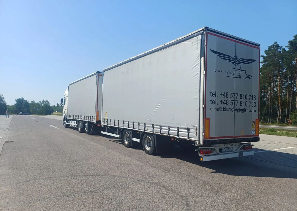 DAF XF 480 SUPER SPACE CAB / ZESTAW TANDEM PRZEJAZDOWY 120 M3 / SSC / ACC /EURO 6 - Kamion sa ceradom: slika 3 DAF XF 480 SUPER SPACE CAB / ZESTAW TANDEM PRZEJAZDOWY 120 M3 / SSC / ACC /EURO 6 - Kamion sa ceradom: slika 3