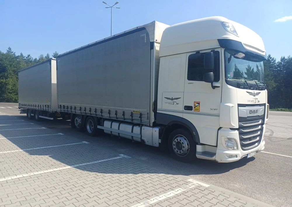 DAF XF 480 SUPER SPACE CAB / ZESTAW TANDEM PRZEJAZDOWY 120 M3 / SSC / ACC /EURO 6 - Kamion sa ceradom: slika 1 DAF XF 480 SUPER SPACE CAB / ZESTAW TANDEM PRZEJAZDOWY 120 M3 / SSC / ACC /EURO 6 - Kamion sa ceradom: slika 1