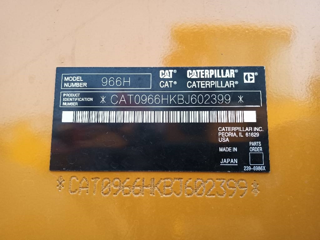 CAT 966 H - Utovarivač točkaš: slika 2 CAT 966 H - Utovarivač točkaš: slika 2