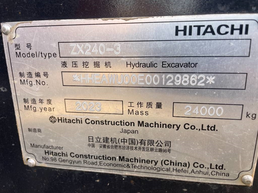 Bager guseničar Hitachi ZX 240: slika 7