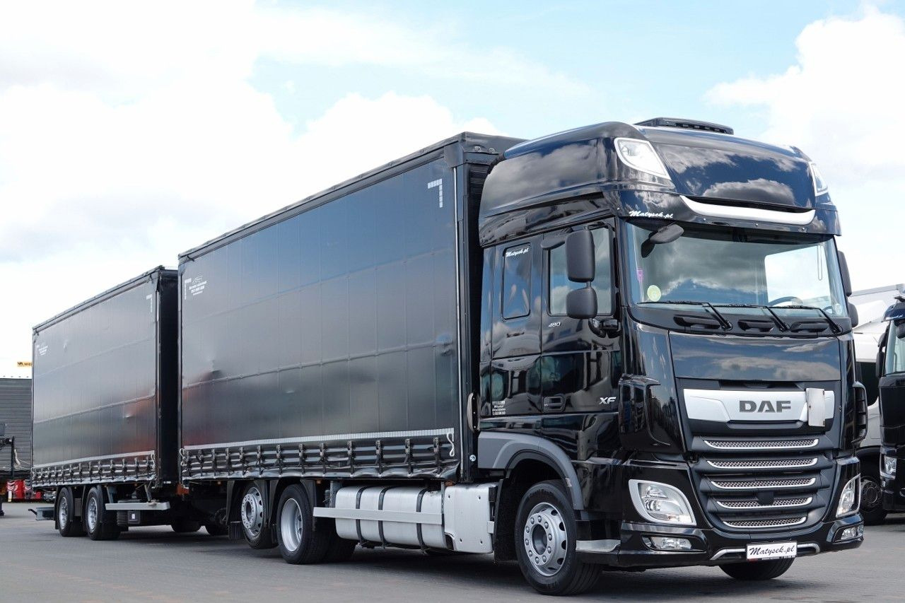 DAF XF 480 / ZESTAW TANDEM / 120 M3 / PRZEJAZDOWY / - Kamion sa ceradom: slika 4 DAF XF 480 / ZESTAW TANDEM / 120 M3 / PRZEJAZDOWY / - Kamion sa ceradom: slika 4