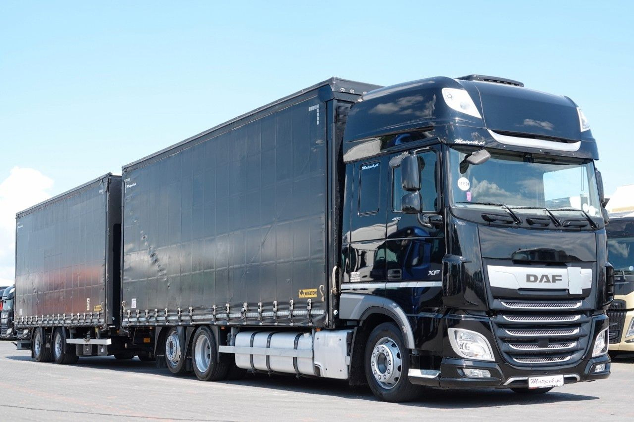 DAF XF 480 / ZESTAW TANDEM / 120 M3 / PRZEJAZDOWY / - Kamion sa ceradom: slika 1 DAF XF 480 / ZESTAW TANDEM / 120 M3 / PRZEJAZDOWY / - Kamion sa ceradom: slika 1