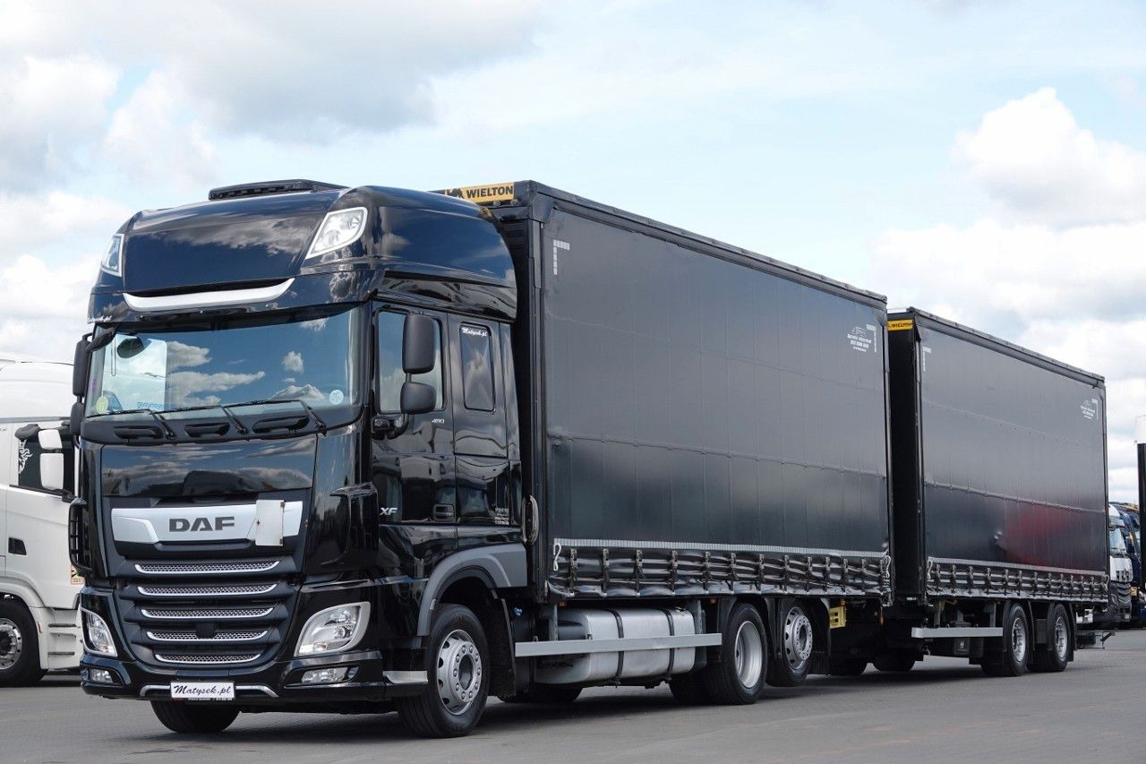 DAF XF 480 / ZESTAW TANDEM / 120 M3 / PRZEJAZDOWY / - Kamion sa ceradom: slika 1 DAF XF 480 / ZESTAW TANDEM / 120 M3 / PRZEJAZDOWY / - Kamion sa ceradom: slika 1