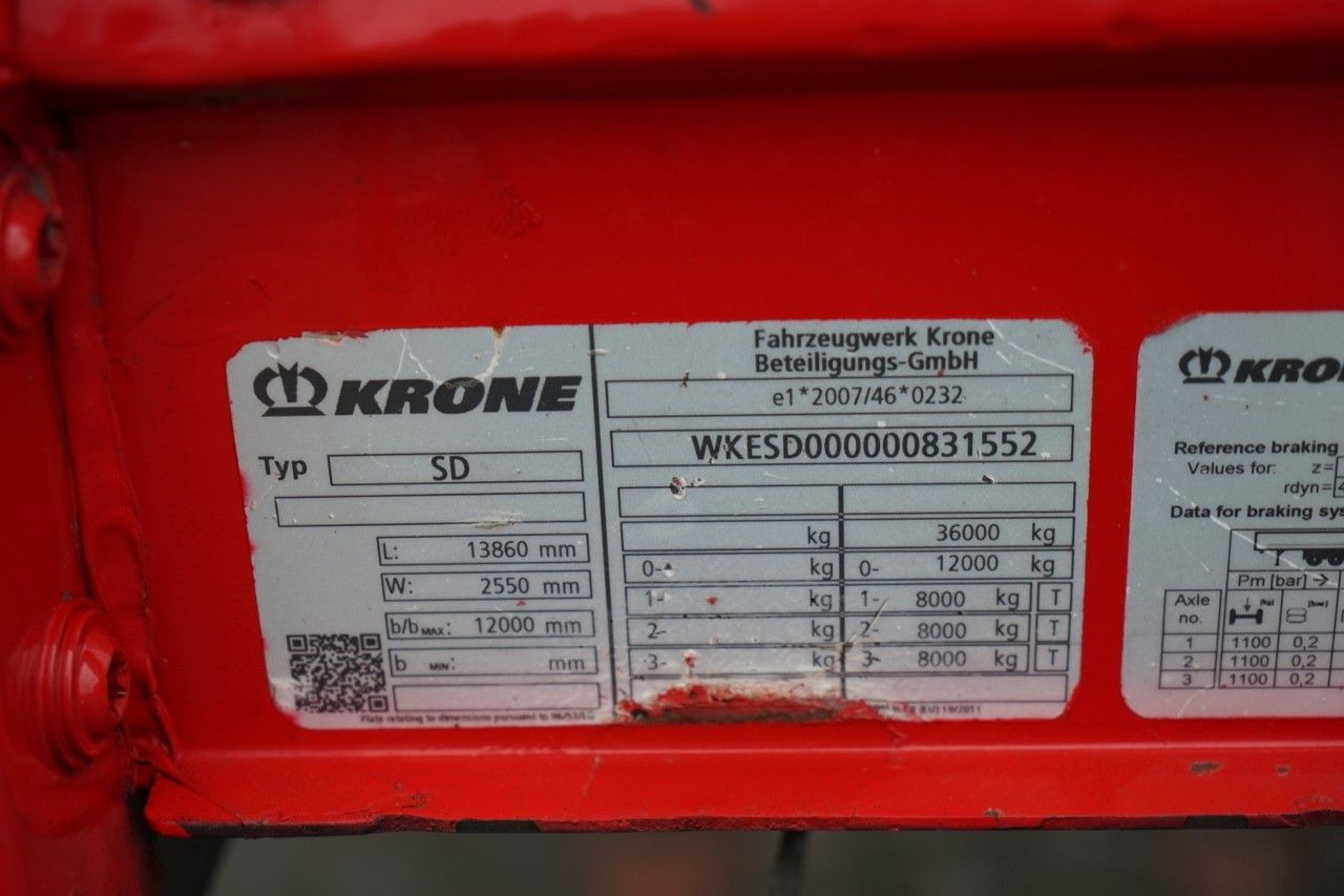 Krone FIRANKA / MEGA / OŚ  PODNOSZONA / LOW DECK / Krone FIRANKA / MEGA / OŚ  PODNOSZONA / LOW DECK /: slika 26