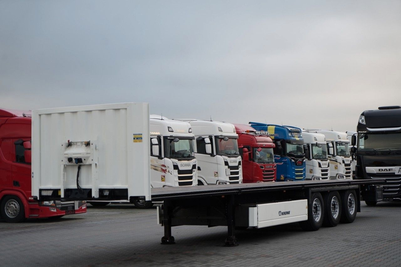 Krone NACZEPA PLATFORMA / OŚ PODNOSZONA / KOSZ NA PAL - Plato poluprikolica: slika 2 Krone NACZEPA PLATFORMA / OŚ PODNOSZONA / KOSZ NA PAL - Plato poluprikolica: slika 2