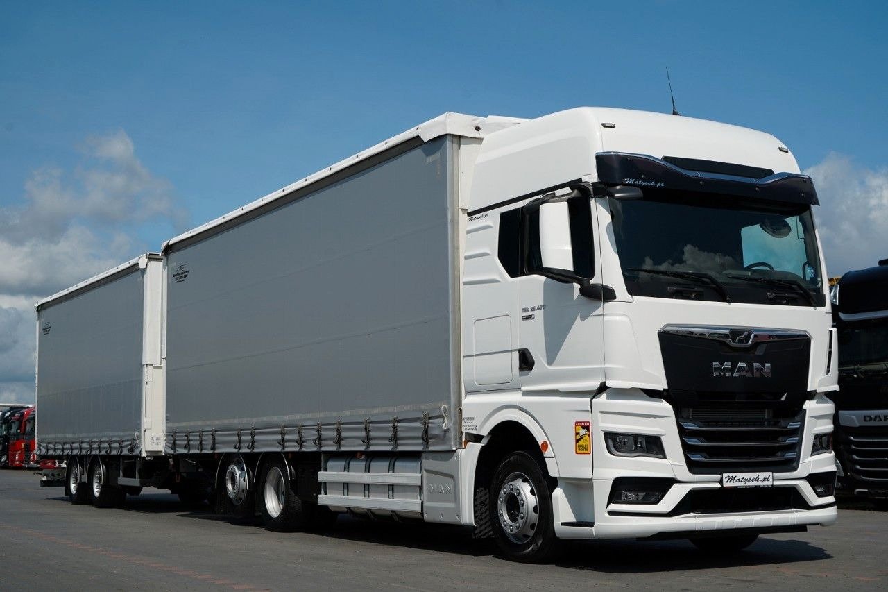 MAN TGX 26.470 / ZESTAW TANDEM 120 M3 / PRZEJAZDOWY - Kamion sa ceradom: slika 4 MAN TGX 26.470 / ZESTAW TANDEM 120 M3 / PRZEJAZDOWY - Kamion sa ceradom: slika 4