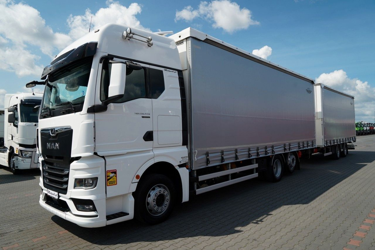 MAN TGX 26.470 / ZESTAW TANDEM 120 M3 / PRZEJAZDOWY - Kamion sa ceradom: slika 2 MAN TGX 26.470 / ZESTAW TANDEM 120 M3 / PRZEJAZDOWY - Kamion sa ceradom: slika 2