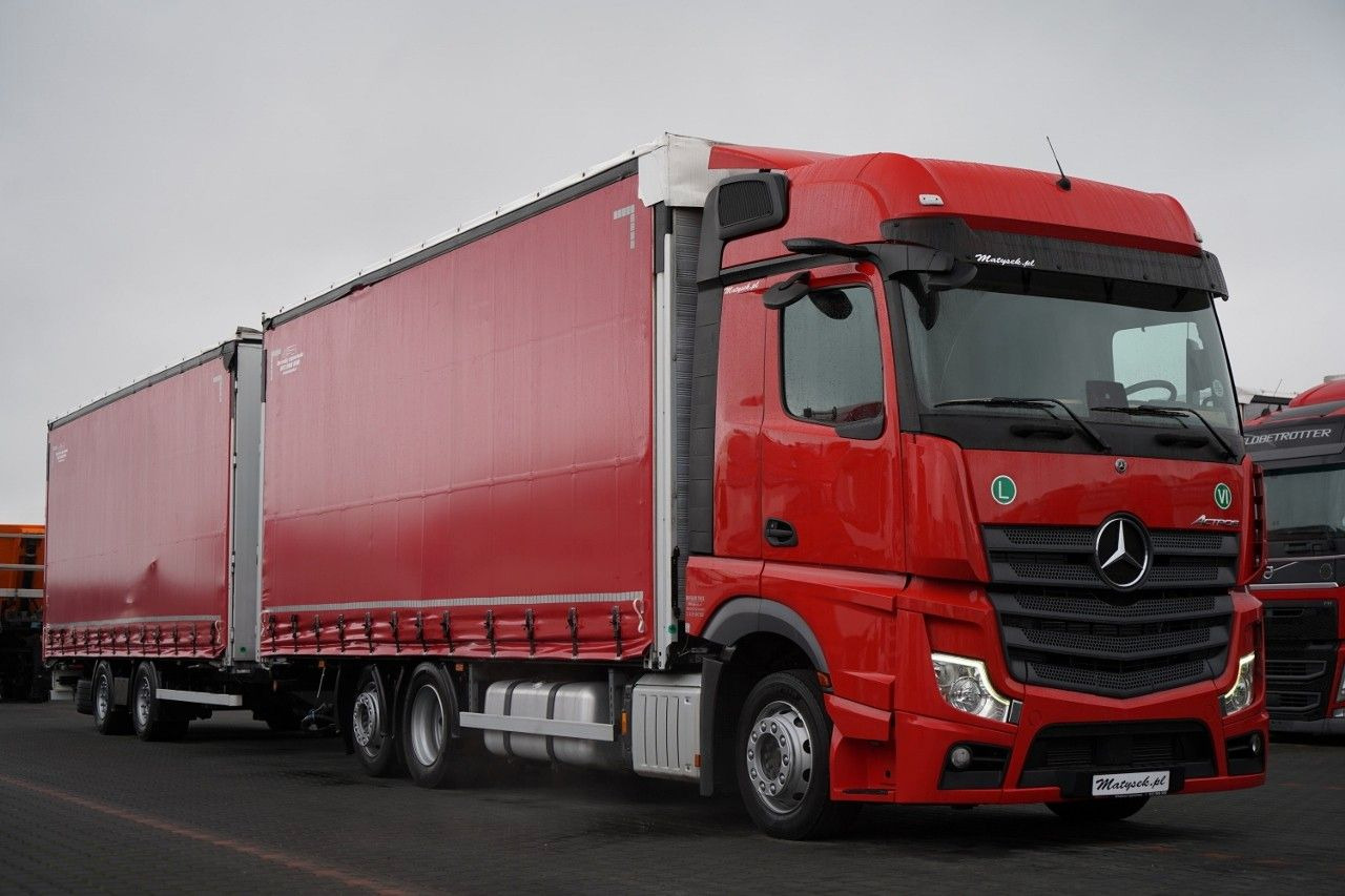 Mercedes-Benz ACTROS 2545 / ZESTAW TANDEM 120 M3 / PRZEJAZDOWY - Kamion sa ceradom: slika 4 Mercedes-Benz ACTROS 2545 / ZESTAW TANDEM 120 M3 / PRZEJAZDOWY - Kamion sa ceradom: slika 4
