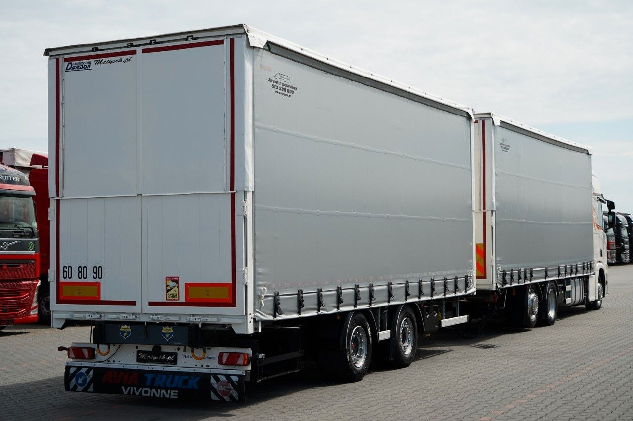 Scania R 450 / ZESTAW TANDEM 120 M3 / PRZEJAZDOWY / OŚ - Kamion sa ceradom: slika 3 Scania R 450 / ZESTAW TANDEM 120 M3 / PRZEJAZDOWY / OŚ - Kamion sa ceradom: slika 3