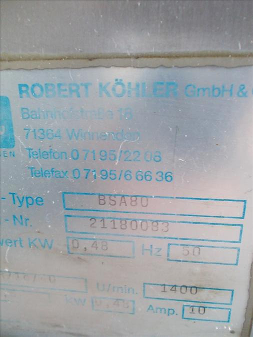 Erka BSA 80 80 Sheeter for Dough Strands (pretzel) - Pekarska oprema: slika 4 Erka BSA 80 80 Sheeter for Dough Strands (pretzel) - Pekarska oprema: slika 4