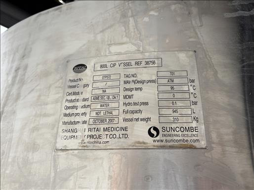 Ritai 800L holding vessel - Oprema za prehrambenu industriju: slika 5 Ritai 800L holding vessel - Oprema za prehrambenu industriju: slika 5