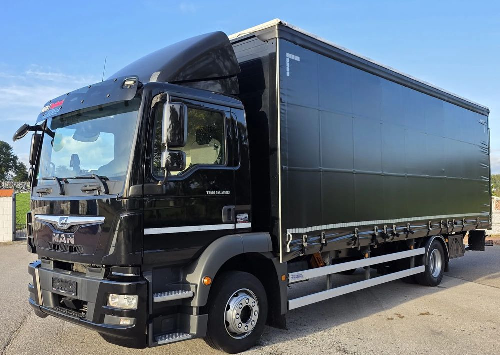 MAN TGM 12.290 / 15.290 / E6/ FIRANKA /BOCZNE DRZWI / BURTO-FIRANKA / 18PALET / WINDA / NISKI PRZEBIEG / 2018/ CAŁY NA PODUSZKACH / SERWISOWANY - Kamion sa ceradom: slika 1 MAN TGM 12.290 / 15.290 / E6/ FIRANKA /BOCZNE DRZWI / BURTO-FIRANKA / 18PALET / WINDA / NISKI PRZEBIEG / 2018/ CAŁY NA PODUSZKACH / SERWISOWANY - Kamion sa ceradom: slika 1