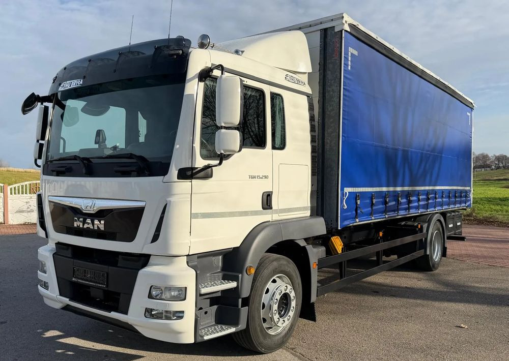 MAN TGM 15.290 / FIRANKA / 2016R / KLIMA POSTOJOWA /SPROWADZONY/ 8T ŁADOWNOŚĆ / 17 PALET / E6 / WINDA / - Kamion sa ceradom: slika 1 MAN TGM 15.290 / FIRANKA / 2016R / KLIMA POSTOJOWA /SPROWADZONY/ 8T ŁADOWNOŚĆ / 17 PALET / E6 / WINDA / - Kamion sa ceradom: slika 1
