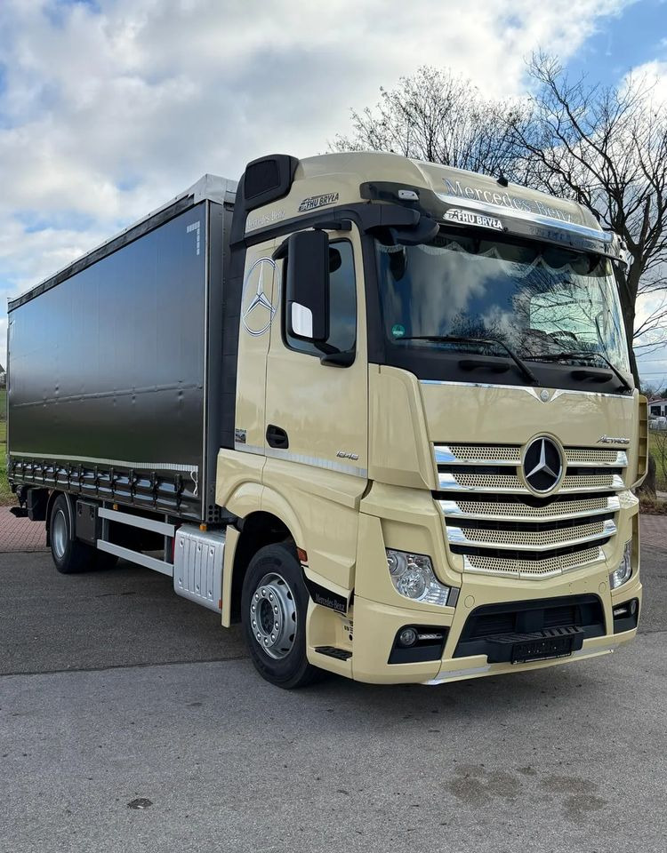 Mercedes-Benz ACTROS 1846 / FIRANKA / WINDA / 18 EUROPALET / AUTOMAT / Z NIEMIEC / 2019 / PRZEBIEG 370 TYŚ KM - Kamion sa ceradom: slika 1 Mercedes-Benz ACTROS 1846 / FIRANKA / WINDA / 18 EUROPALET / AUTOMAT / Z NIEMIEC / 2019 / PRZEBIEG 370 TYŚ KM - Kamion sa ceradom: slika 1