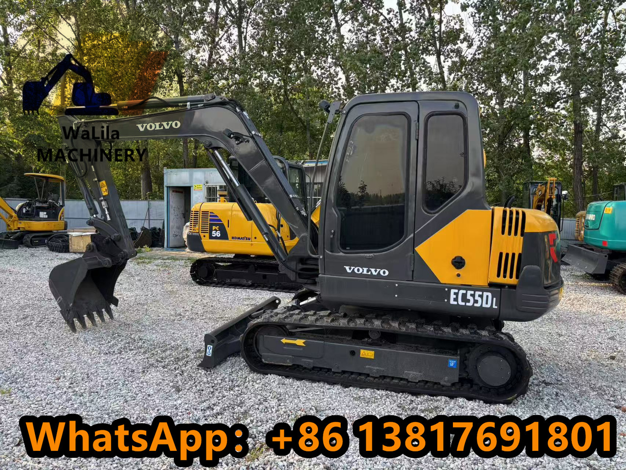 VOLVO EC55 Rubber track version - Mini bager: slika 1 VOLVO EC55 Rubber track version - Mini bager: slika 1