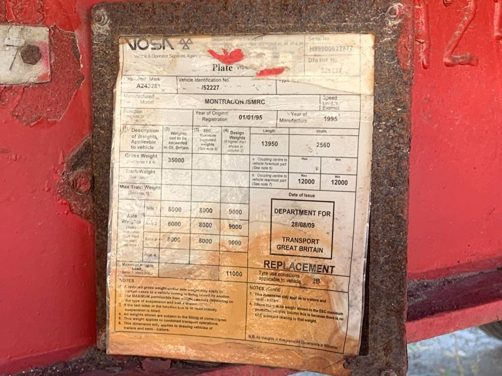 Niska poluprikolica za prevoz Montracon 3 Axles: slika 10 Niska poluprikolica za prevoz Montracon 3 Axles: slika 10