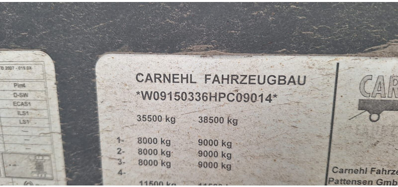 Carnehl 3-Achser Alumulde 24qubik - Poluprikolica istovarivača: slika 4 Carnehl 3-Achser Alumulde 24qubik - Poluprikolica istovarivača: slika 4