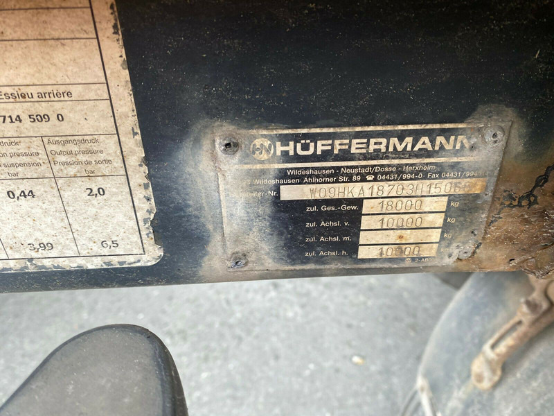 Huffermann HKA 1870 Abrollanhänger - Prikolica za prevoz kontejnera/ Prikolica sa promenjivim sandukom: slika 3 Huffermann HKA 1870 Abrollanhänger - Prikolica za prevoz kontejnera/ Prikolica sa promenjivim sandukom: slika 3
