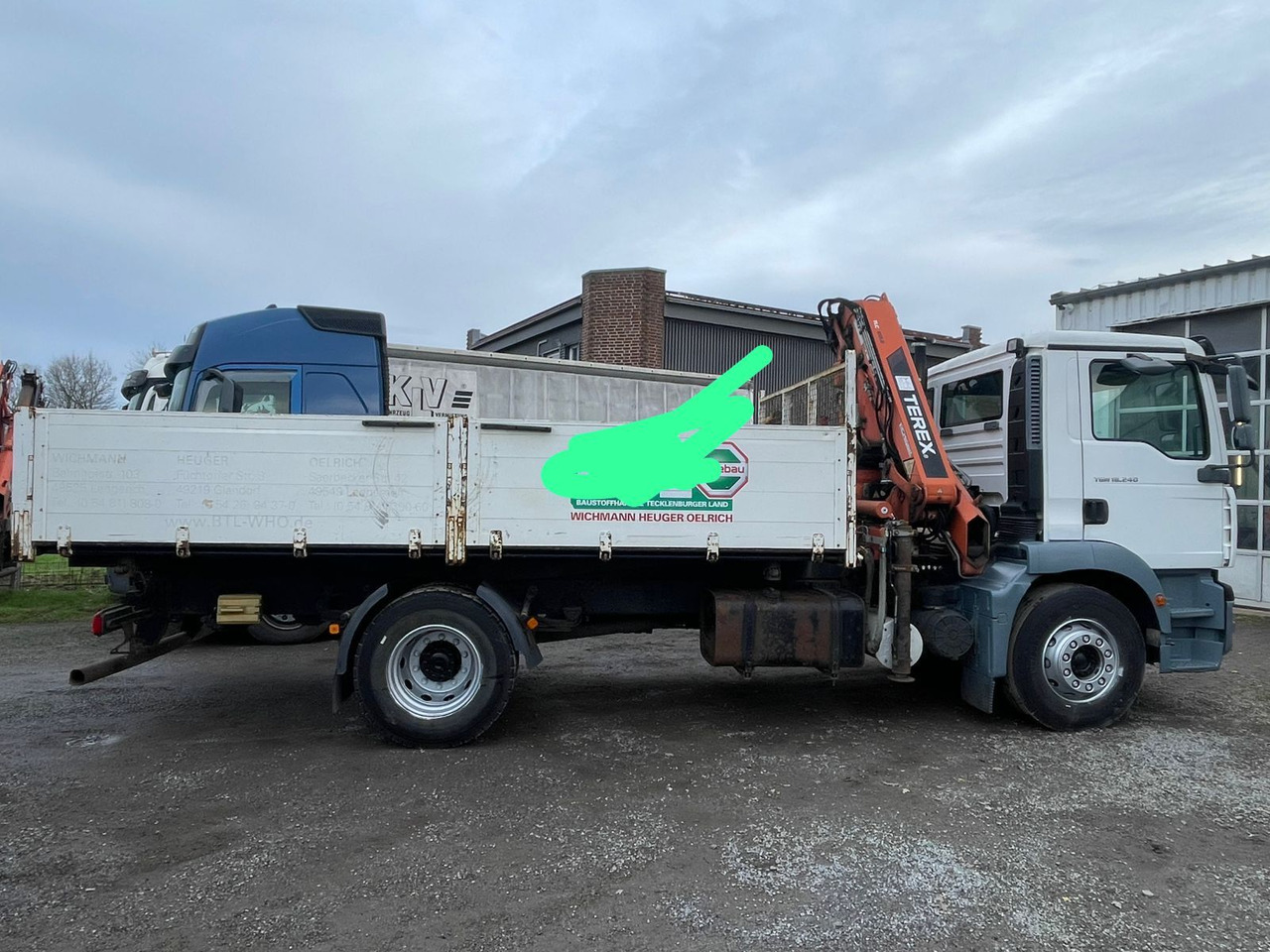 MAN TGM 18.240PS 4x2 3.S-Kipper mit Kran - Istovarivač, Kamion sa dizalicom: slika 2 MAN TGM 18.240PS 4x2 3.S-Kipper mit Kran - Istovarivač, Kamion sa dizalicom: slika 2
