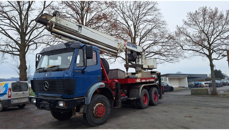 Mercedes-Benz 2629 AK Motorwagen mit Kran Dachdeckerkran6x6 - Kamion sa tovarnim sandukom, Kamion sa dizalicom: slika 2 Mercedes-Benz 2629 AK Motorwagen mit Kran Dachdeckerkran6x6 - Kamion sa tovarnim sandukom, Kamion sa dizalicom: slika 2
